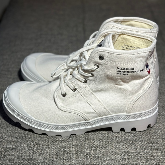 New PALLADIUM Pallabrousse Lgn Star White Boot Woman 10.5 Men 9 Unisex - Picture 3 of 7